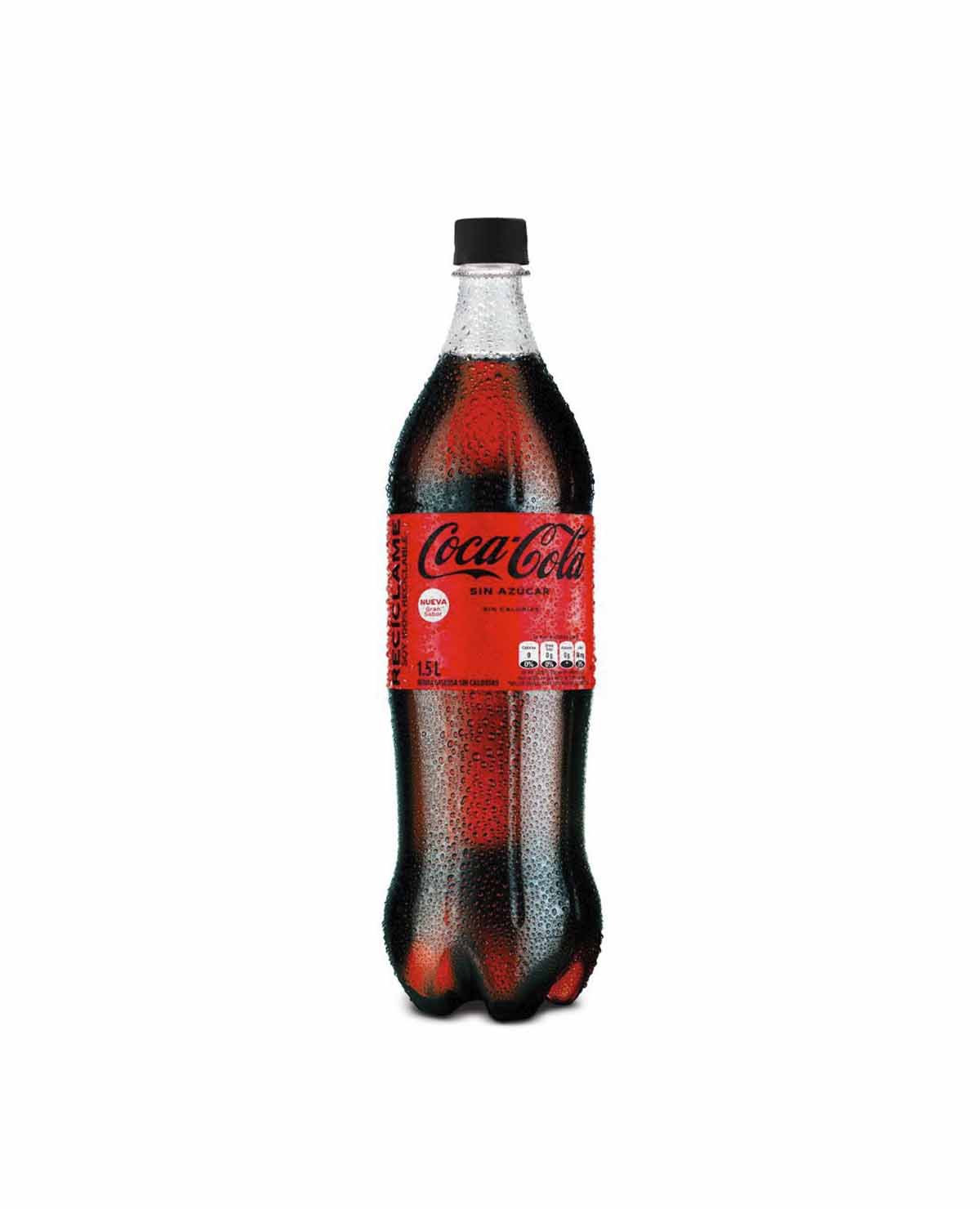 Gaseosa Coca Cola Zero x 1,5 Lt